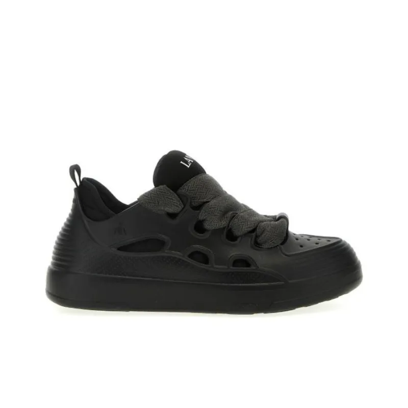 Lanvin Curb Low Top Skateboard Shoes Men's Black-1