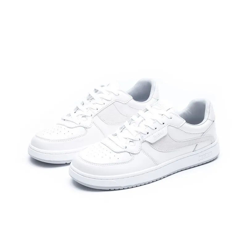 JACLAR White Sneakers Low Top Skateboard Shoes Unisex White Gray-0