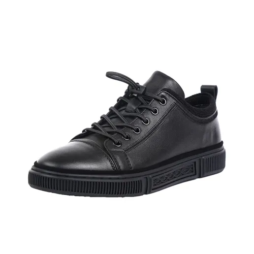 TIMOTHY&CO. Low-Top Skateboard Shoes Men's Black-1