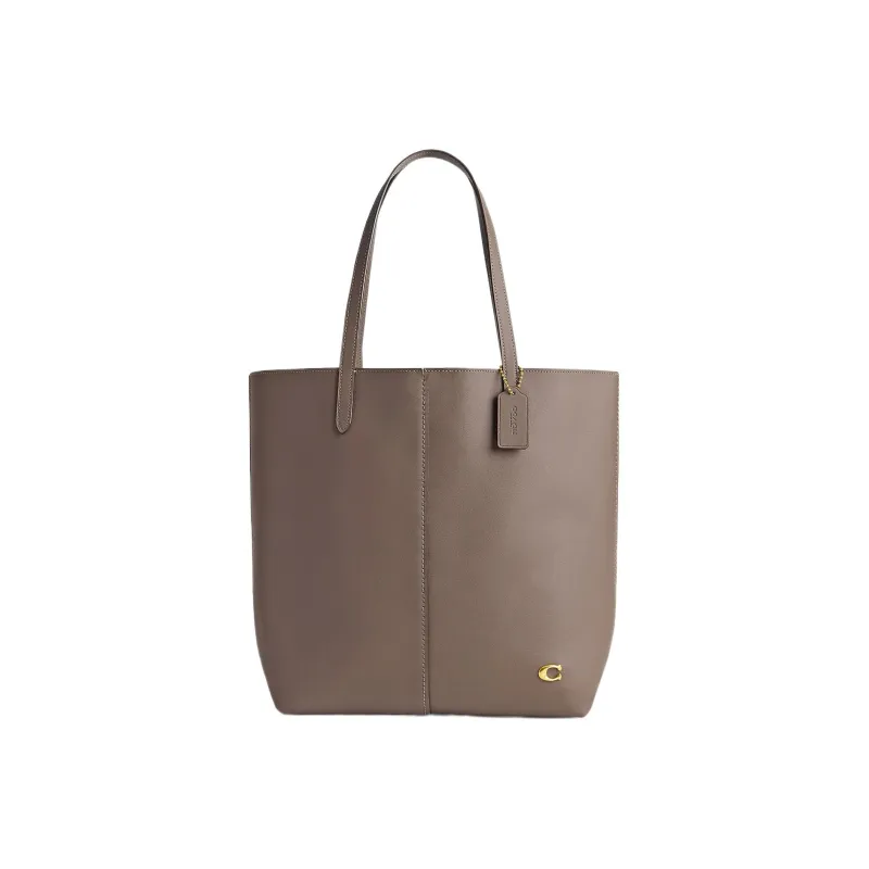 COACH Nomad Leather Tote Bag, Shopping Bag, Leather Handbags, Shoulder Bags Regular Women's Umber-0