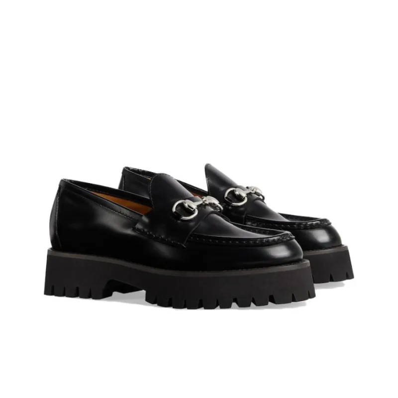 GUCCI Women's Horsebit Loafer 'Black' Women's-2