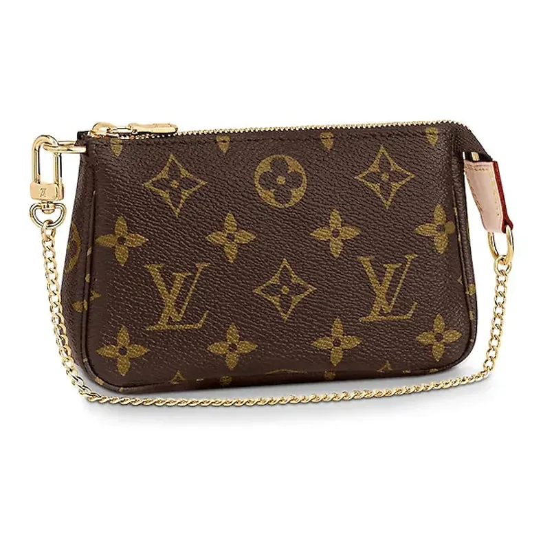 LOUIS VUITTON Pochette Accessoires Monogram Mini Brown-1