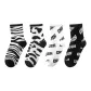 4 Pack (Zebra+Cow+White Letter+Black Letter)