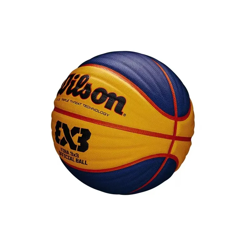 Wilson PU Basketball Blue Orange Size 6 Training-1