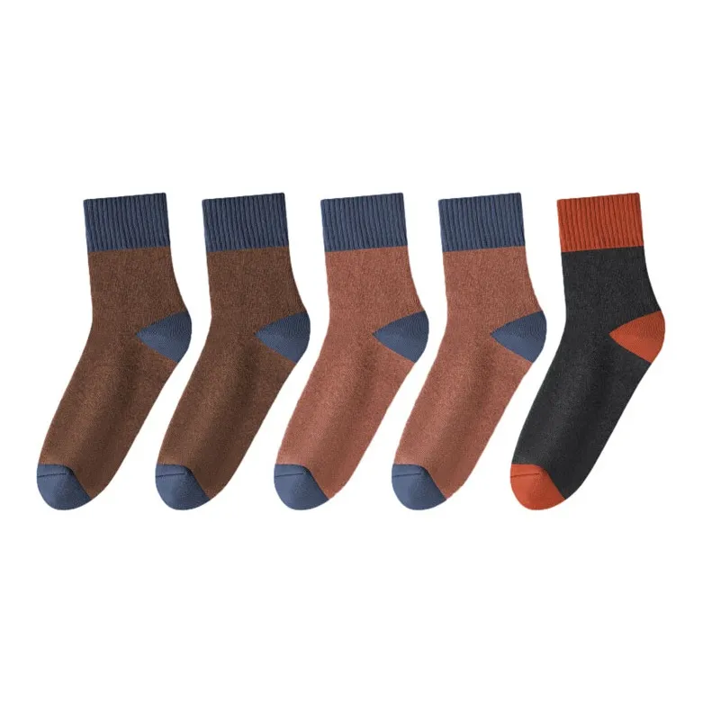 MIIOW Mid Calf Socks Men's 5 Pack-4