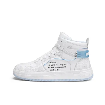 WARRIOR Skateboard Shoes Unisex High Top Gray/Blue