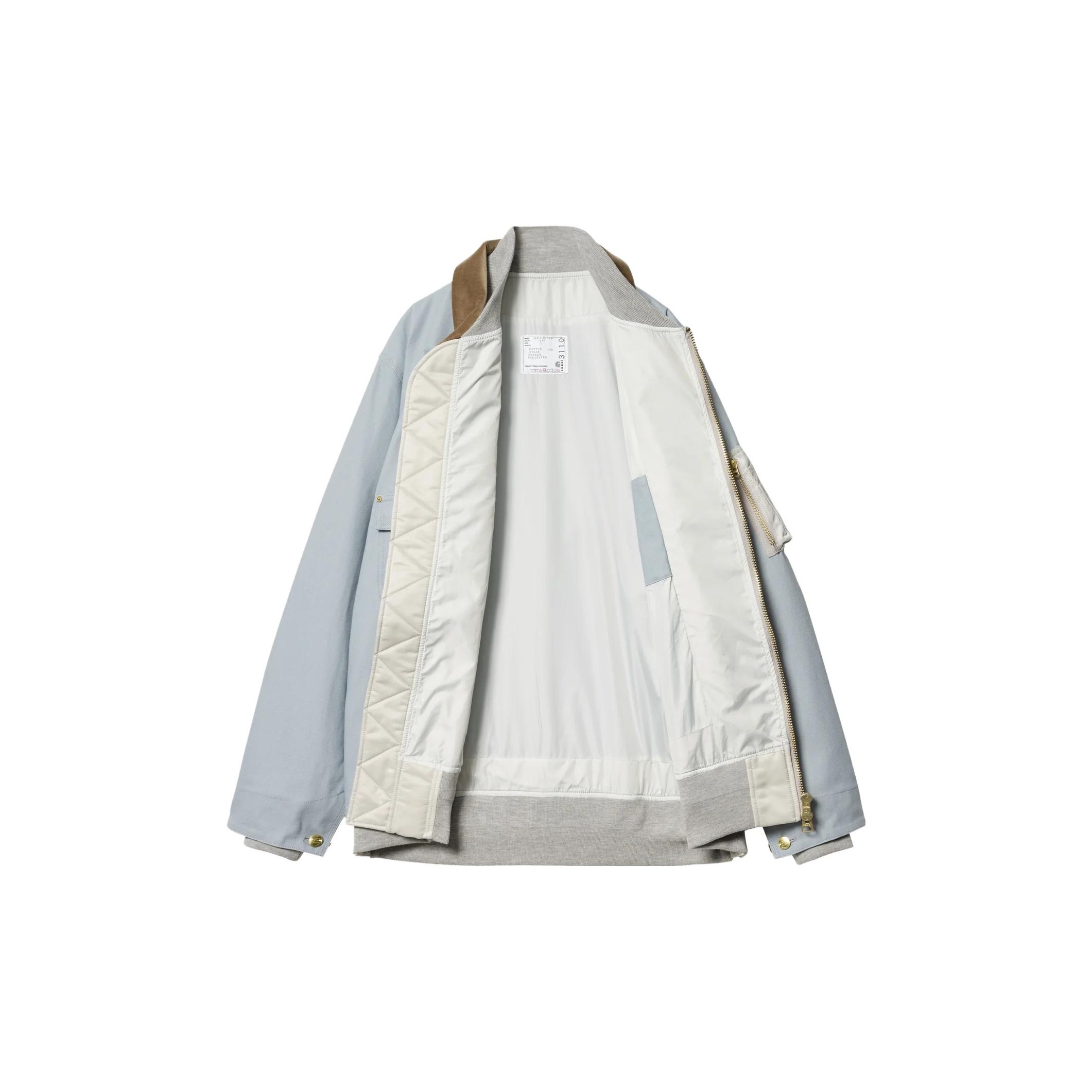Sacai X Carhartt Wip Canvas MA-1 Michigan Jacket - POIZON