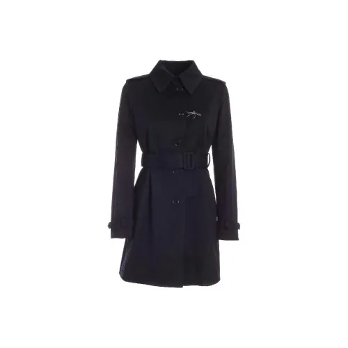 FAY Trench Coats Women's Blue