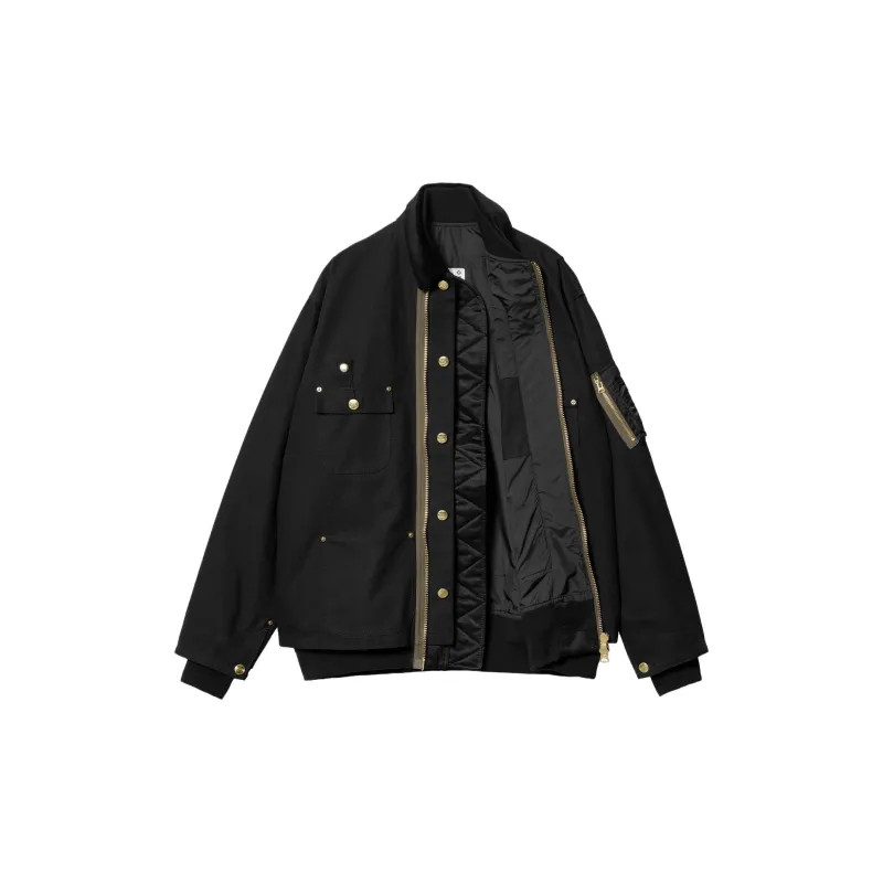Sacai X Carhartt Wip Canvas MA-1 Michigan Jacket - POIZON