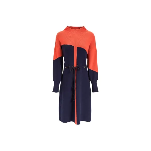 CYANINE SEA Long-Sleeved Dresses Women's Orange