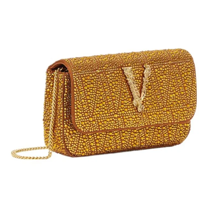 FANSIZHE Virtus Viscose Blended Mulberry Silk Crossbody Bag Shoulder Bag Women's Gold-1