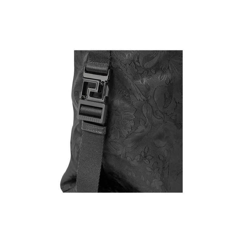 VERSACE Polyamide Tote Bag Shopping Bag Handbag Large Size Men's Black-4