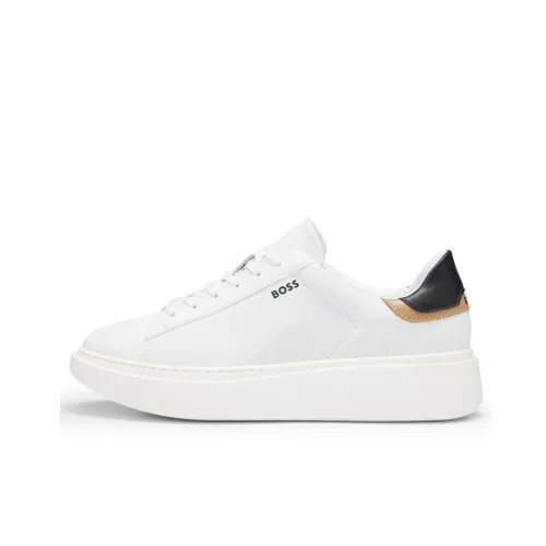 HUGO BOSS Skateboard Shoes Women's Low-Top White/Black