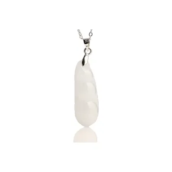 Artisan Lock Heart Jade Glutinous Jade Jadeite Necklaces Women's