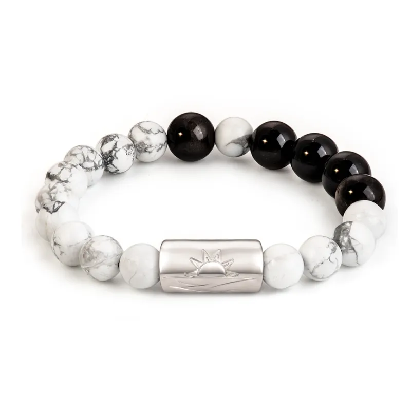 SIMPLE JOYS Obsidian Bracelets Unisex-1