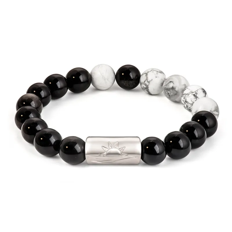 SIMPLE JOYS Obsidian Bracelets Unisex-0