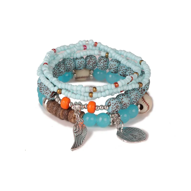 OQD Seed Bead Buddhist Bead Bracelets Unisex-8