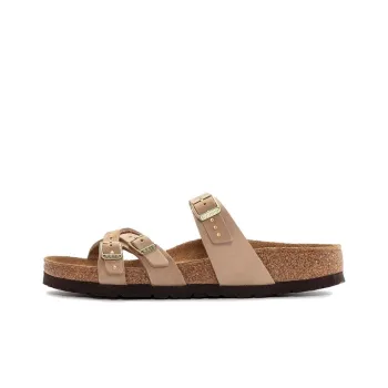 Birkenstock Franca Soft Footbed Nubuk Leather Narrow Fit 'Sandcastle' Women's