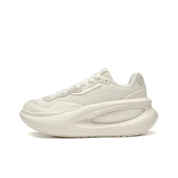 LiNing Yun You Ocra Cushioning, Slip Resistant, And Abrasion Resistant Low Top Casual Shoes Unisex Beige