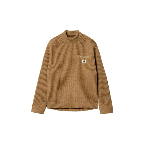 Carhartt Wip Sacai X Carhartt WIP FW23 Co-branded Series Sweaters Unisex Brown