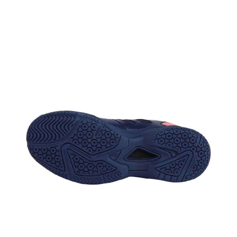 VICTOR Cushioning Anti Slip And Wear Resistant Coverage Low Top Badminton Shoes Unisex Navy Blue-2