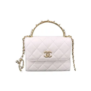 CHANEL Sheepskin Small Square Bag, Shoulder Bag, Crossbody Bag, Handbag Women's White