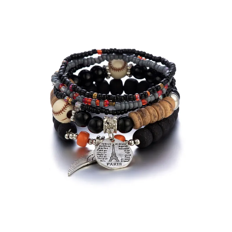 OQD Seed Bead Buddhist Bead Bracelets Unisex-5