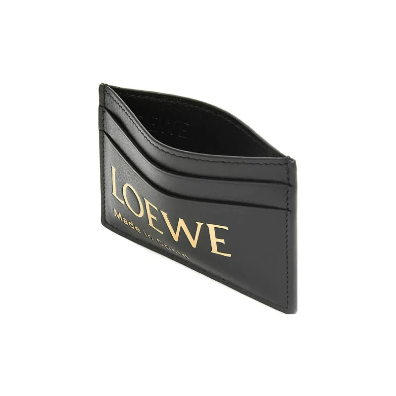 LOEWE Nappa Cow Leather Card Holder Women's Black-2