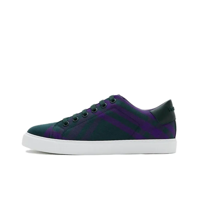 Burberry Checked Lace-up Sneakers-0