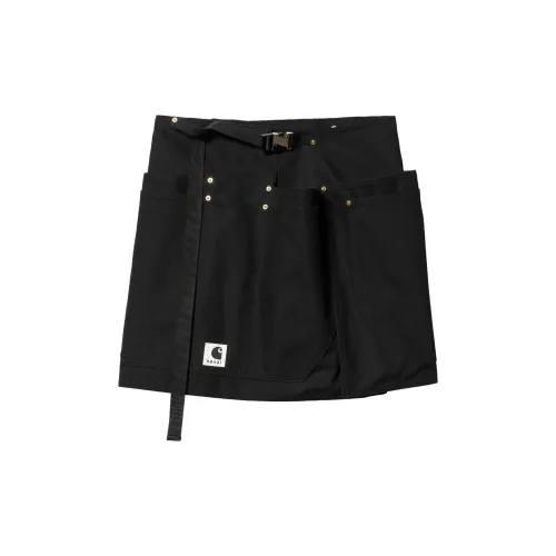 Carhartt Wip Sacai X Carhartt WIP FW23 Co-branded Series Cargo Short Skirts Women's Black