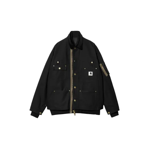 Carhartt Wip Sacai X Carhartt WIP FW23 Co-branded Series Jackets Unisex Black