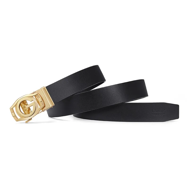 GOLF Zinc Alloy Cow Leather Leather Belts Men's 3.5cm Width-2