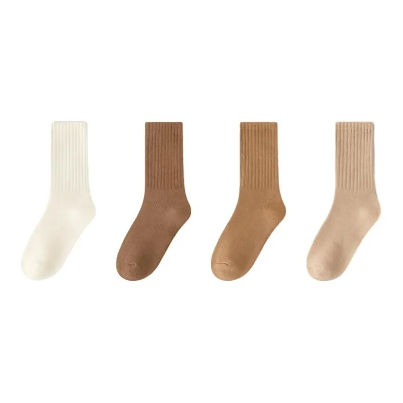 MIIOW Mid Calf Socks Women's 4 Pack-5