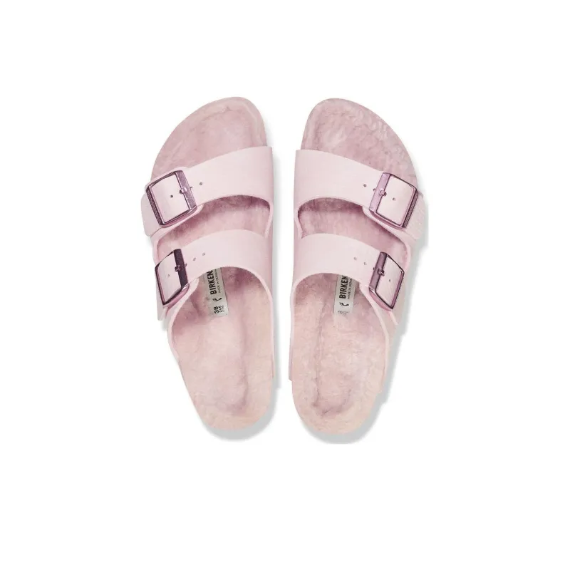 Birkenstock Slide Slippers Women's Light Rose Gold Narrow Fit-3