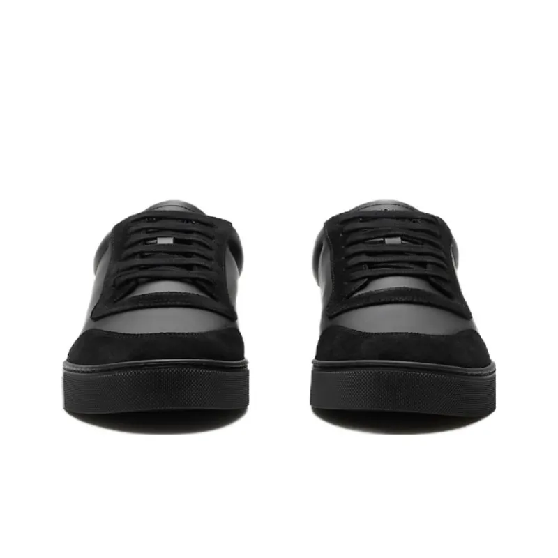 Burberry Round-toe Leather Sneakers-2