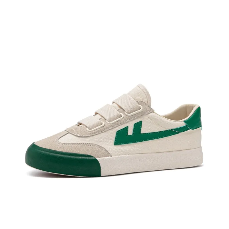 Warrior Slip Resistant, Abrasion Resistant, Lightweight Low Top Canvas Shoes Unisex Beige Green-2