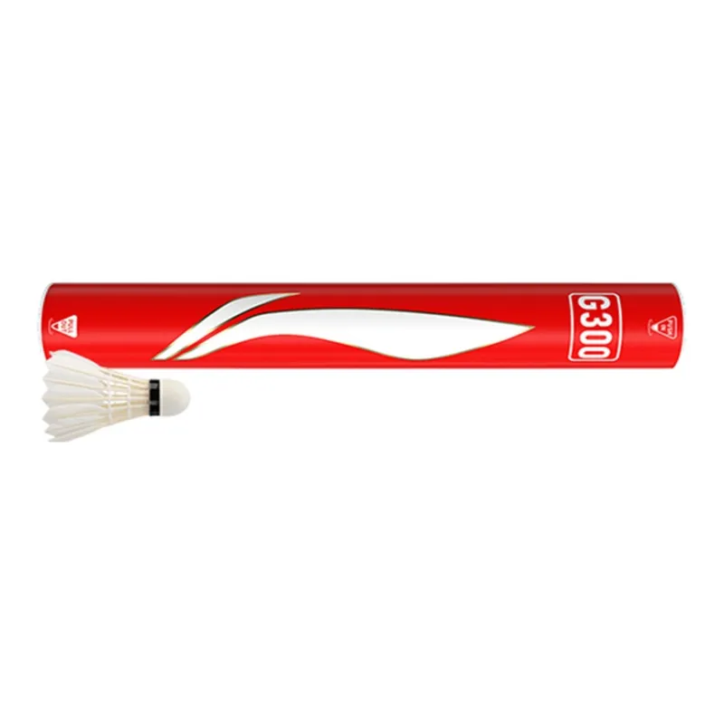 LiNing G300 Goose Feather Shuttlecock 12 Pack Goose Feather Everyday Shuttlecocks-1
