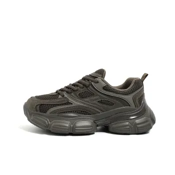 HUANQIU Shock Absorbing Non Slip Wear Resistant Breathable Balanced Low Top Chunky Sneakers Women's