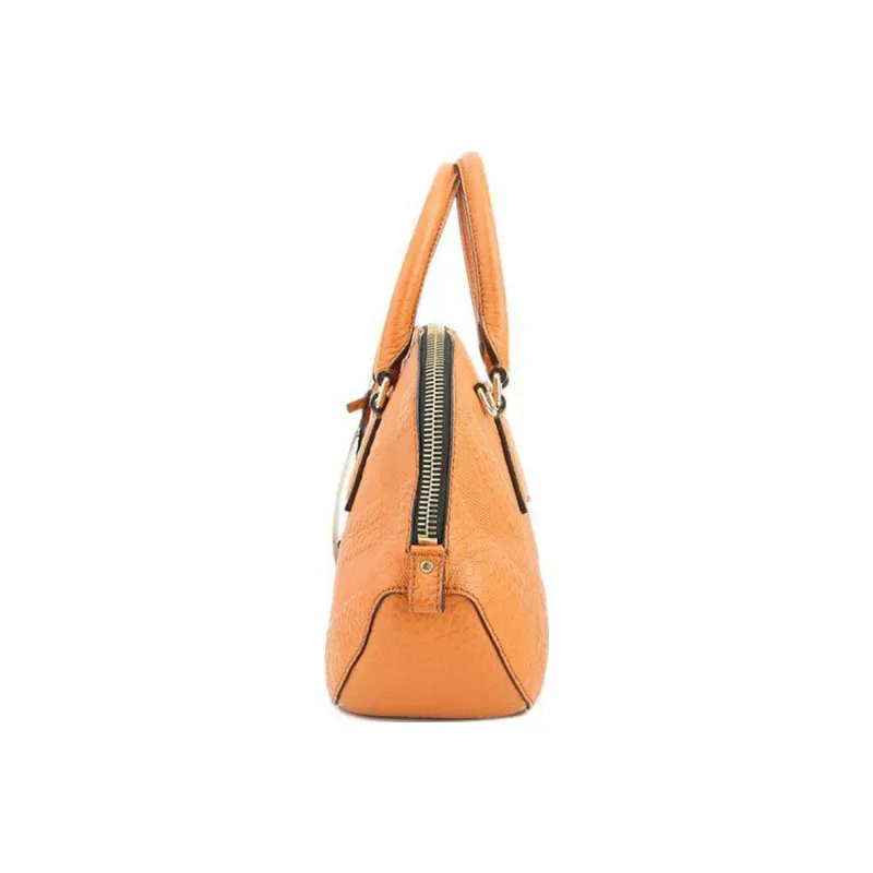 Burberry Cow Leather Portable Crossbody Bag, Shoulder Bag Regular Women's Orange-2