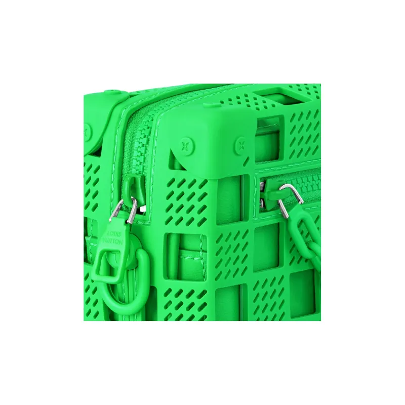 LOUIS VUITTON Mini Soft Trunk Rubber Green-3