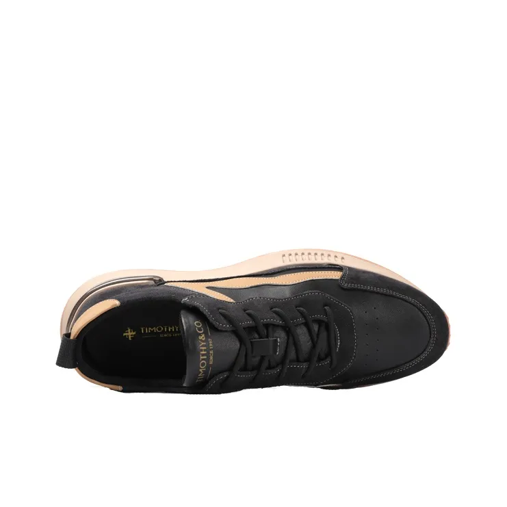 TIMOTHY&CO. Low-Top Casual Shoes Men's Black-2