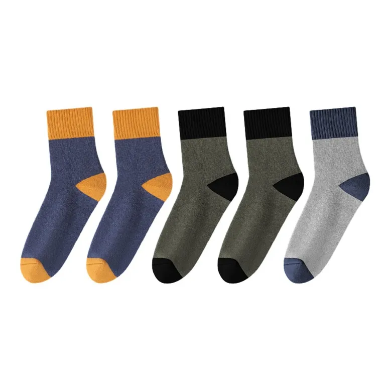 MIIOW Mid Calf Socks Men's 5 Pack-3