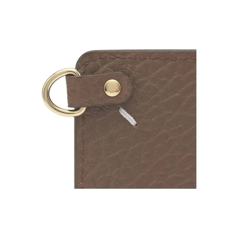 Maison Margiela Grain Leather Key Ring Card Holder Women's Brown-4