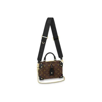 LOUIS VUITTON Petite Malle Souple Monogram Empreinte Brown/Black