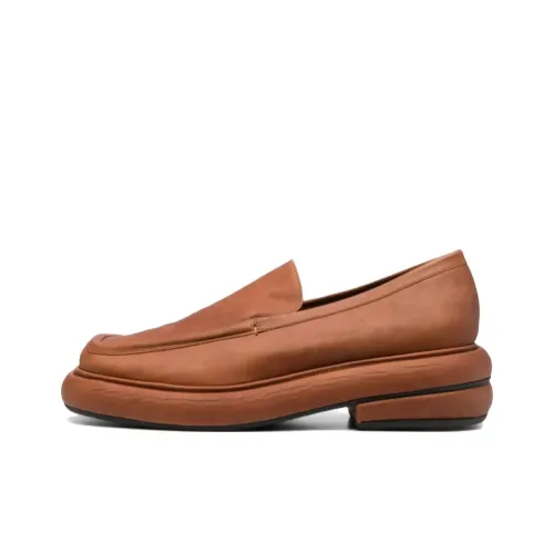 ECKHAUS LATTA Stacked Slip-on Suede Loafers