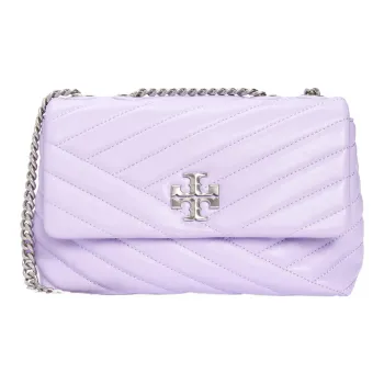 TORY BURCH Kira Leather Crossbody Bag, Shoulder Bag Trumpets Women's Purple