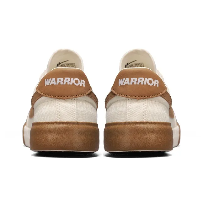Warrior Breathable And Waterproof Low Top Canvas Shoes Unisex Beige Brown-4