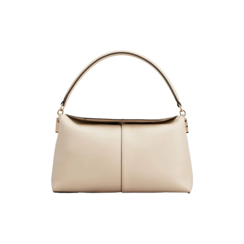 TOD'S Leather Crossbody Handbag Shoulder Bag Mini Women's Beige-0