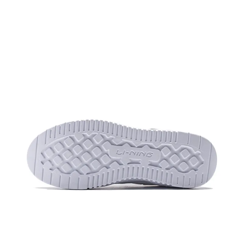 LiNing Qingyun Anti Slip And Wear Resistant Breathable Low Top Skateboard Shoes Men's Standard White/Deep Sail Blue-4