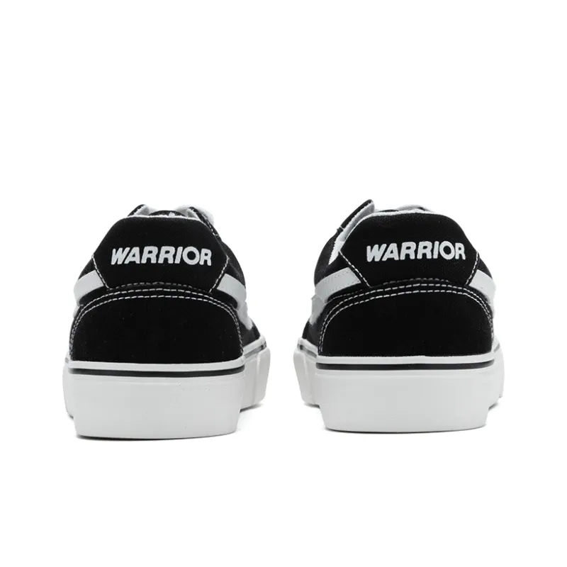 Warrior Slip Resistant, Abrasion Resistant, Lightweight Low Top Canvas Shoes Unisex Black White-4